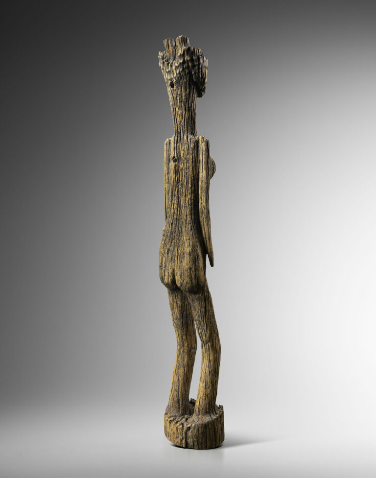 back of a Madagascar ancestral female figure