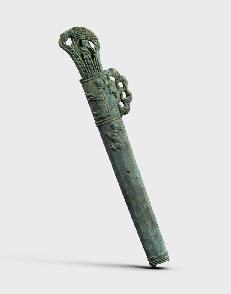 Dagger Mounted with a bronze Hilt and Scabbard