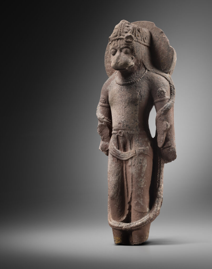 Figure of Narasimha Central India 7th century Sandstone H. 92 cm