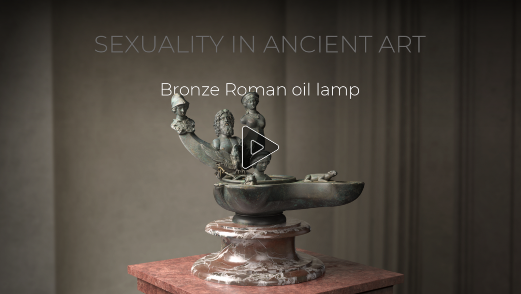 Video Bronze oil Lamp